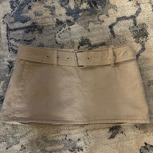 Abercrombie & Fitch Beige Mini Skirt with Belt